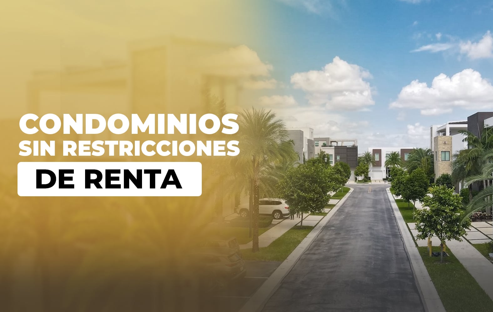 Condominios sin restricciones de renta